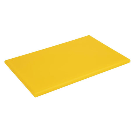 Hygiplas J039 Hygiplas Thick High Density Chopping Board - 450x300x20mm Yellow - HospoStore