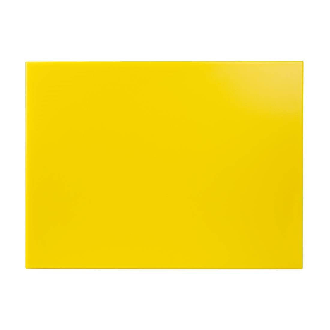 Hygiplas J045 EDLP - Hygiplas High Density Chopping Board Yellow - 24x18x1" - HospoStore