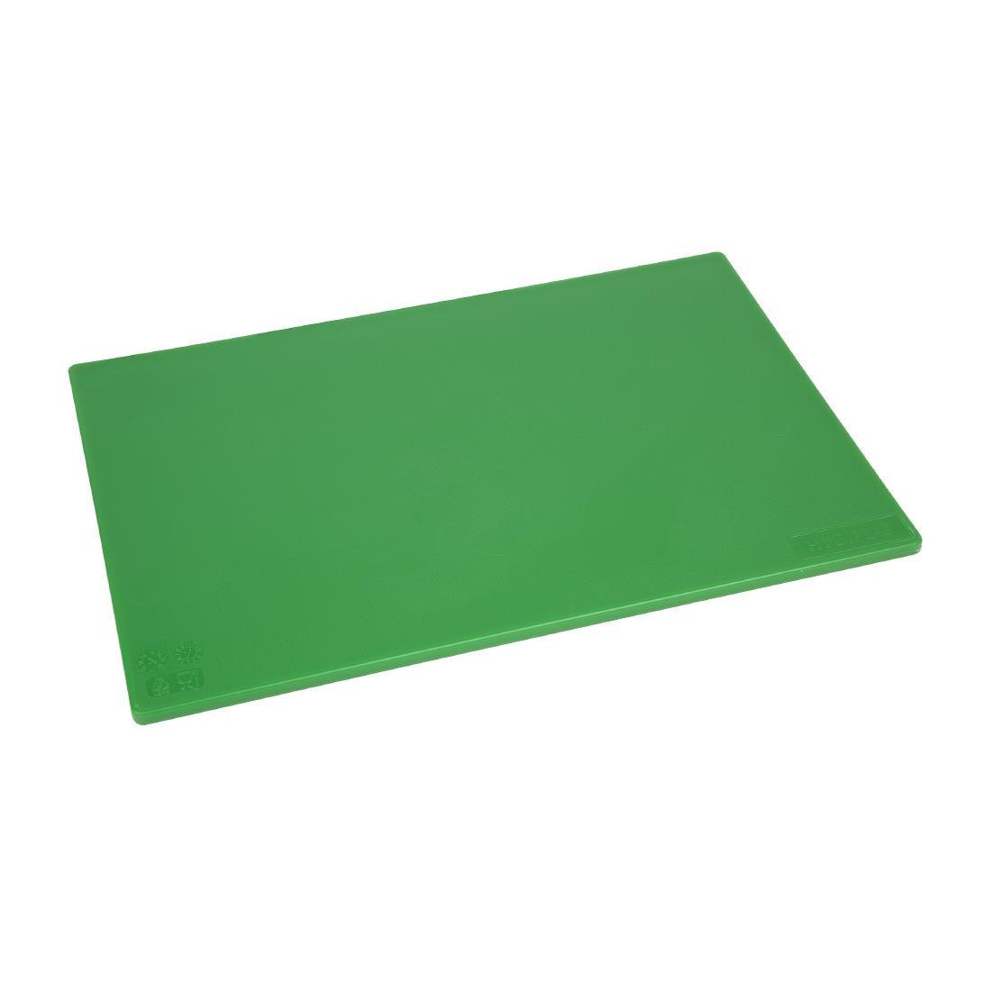 Hygiplas Standard Low Density Green Chopping Board - HospoStore