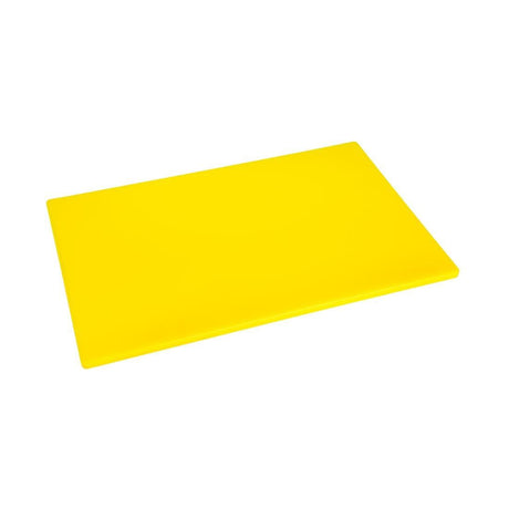 Hygiplas J254 EDLP - Hygiplas Low Density Chopping Board Yellow - 18x12x1/2" - HospoStore