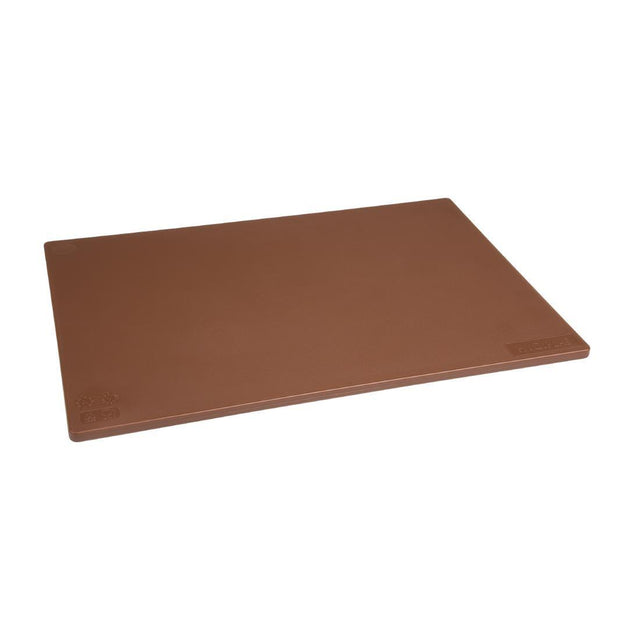 Hygiplas Standard Low Density Brown Chopping Board - HospoStore