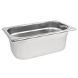 Vogue Stainless Steel 1/4 Gastronorm Tray 100mm - HospoStore