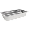 Vogue Stainless Steel 1/1 Gastronorm Tray 100mm - HospoStore