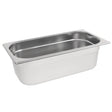 Vogue Stainless Steel 1/3 Gastronorm Tray 100mm - HospoStore