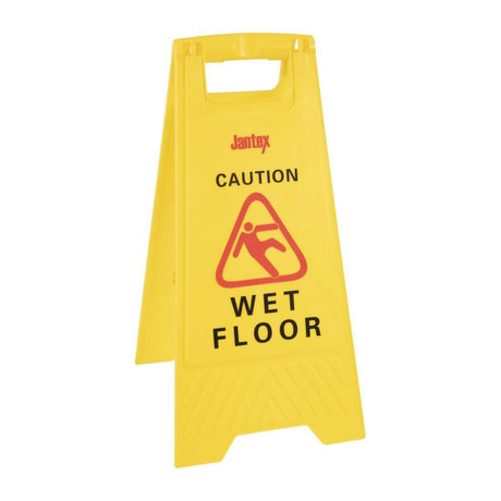 Jantex L416 Wet Floor Sign 'Caution Wet Floor' - HospoStore
