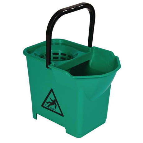Jantex S224 Mop Bucket Complete Green - 3 parts - HospoStore
