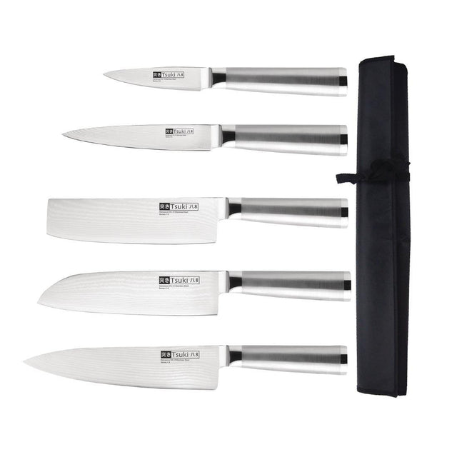 Tsuki 5 Piece Series 8 Knife Set and Wallet - HospoStore