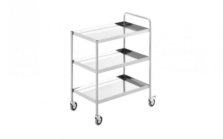 Simply Stainless SS15 Three Tier Trolley 800mm Wide x 550mm Deep - HospoStore