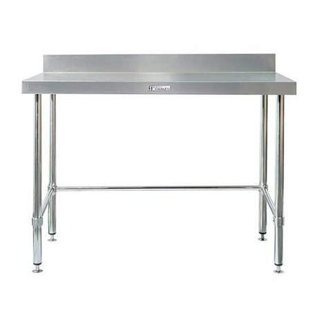 Simply Stainless SS02.2400LB Work Bench with Splashback 2400mm wide - HospoStore