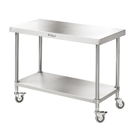 Simply Stainless SS03.2400 Mobile Work Bench 2400mm wide - HospoStore