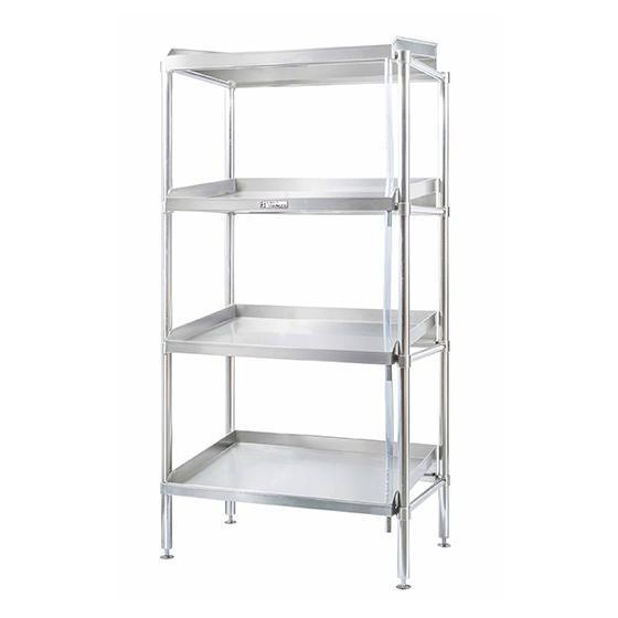 Simply Stainless SS17.0900SS Adjustable Standard Stainless Steel 4 Tier Shelving - HospoStore