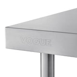 Vogue T380 Vogue Wall Table St/St - 900x600mm 35 1/2x23 1/2" (60mm Upstand) - HospoStore