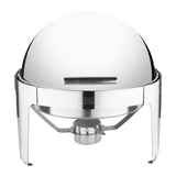 Paris Deluxe Round Roll Top Chafer Set - 6Ltr