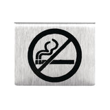 No Smoking Table Sign St/St - HospoStore