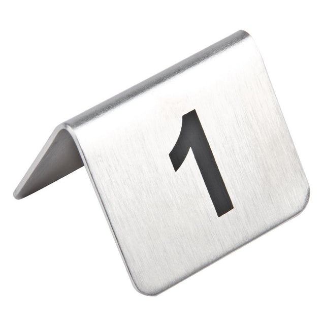 Olympia Stainless Steel Table Numbers 1-10 - HospoStore