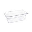 Vogue Clear Polycarbonate 1/4 Gastronorm Tray 100mm - HospoStore