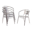 Bolero Aluminium Stacking Chairs 735mm - HospoStore