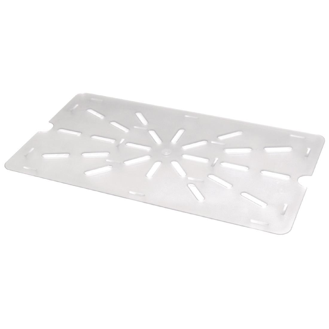 Vogue Clear Polycarbonate 1/1 Gastronorm Drainer Plate - HospoStore